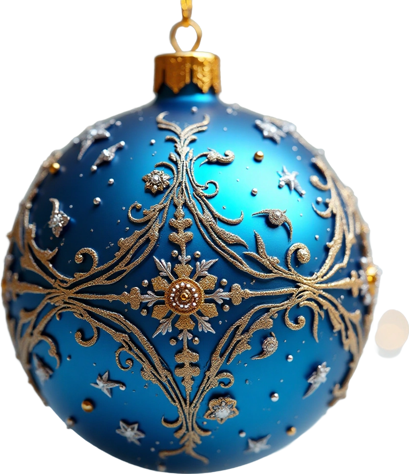 Festive Blue Ornament